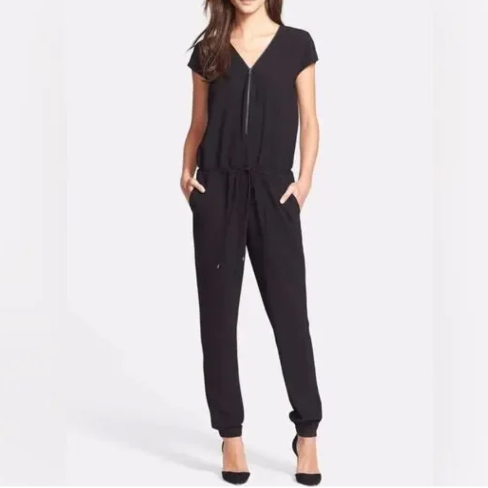 Vince Elegant Black Pants Romper